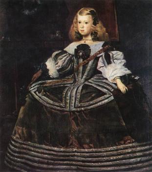Diego Rodriguez De Silva Velazquez : Portrait of the Infanta Margarita II